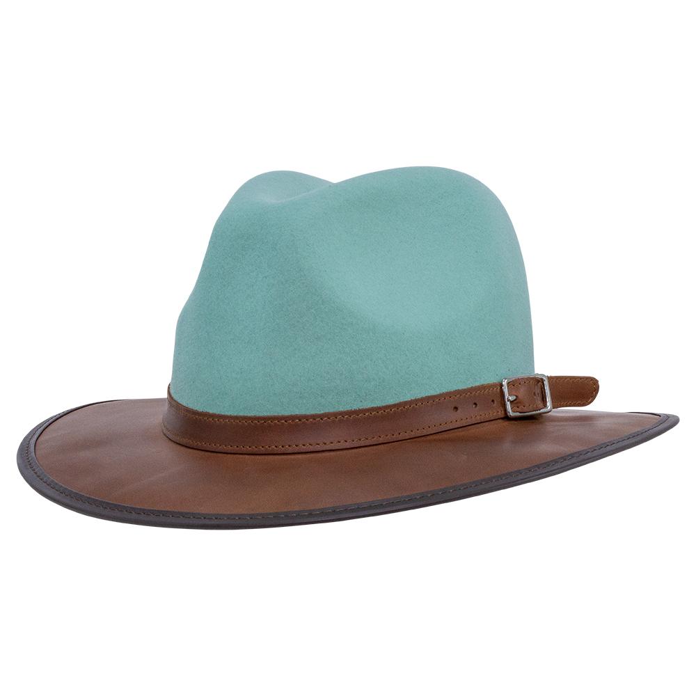 The Town & Country - Rugged Oiled Leather - Turquoise