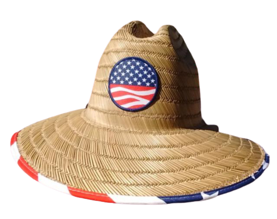 USA Wide Brim "Americana" Sun Protection Hat - One Size Fits Most - RMOHATS