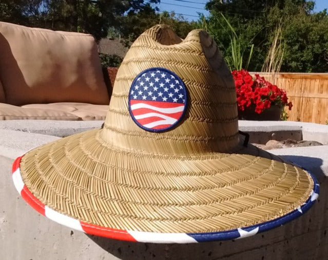 USA Wide Brim "Americana" Sun Protection Hat - One Size Fits Most - RMOHATS
