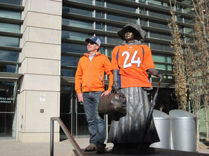 Denver Broncos Style Blue & Orange Winter Beanie - RMOHATS