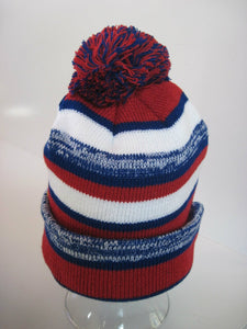 Winter Beanie - Red, White, Blue and Grey - RMOHATS