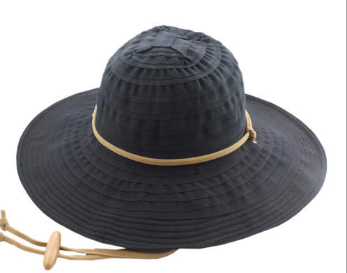 San Diego Sun Hat - Packable & Lightweight -  Black - RMOHATS