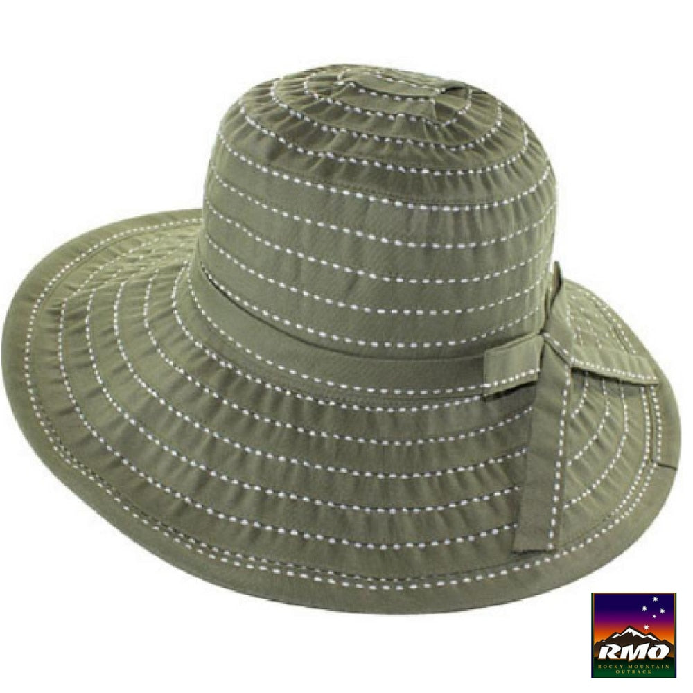 The  Lexington - Ladies Foldable Wide Brim Sun Hat - RMOHATS