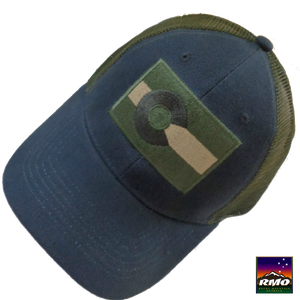 Sage & Green Colorado Flag Trucker Hat - RMOHATS