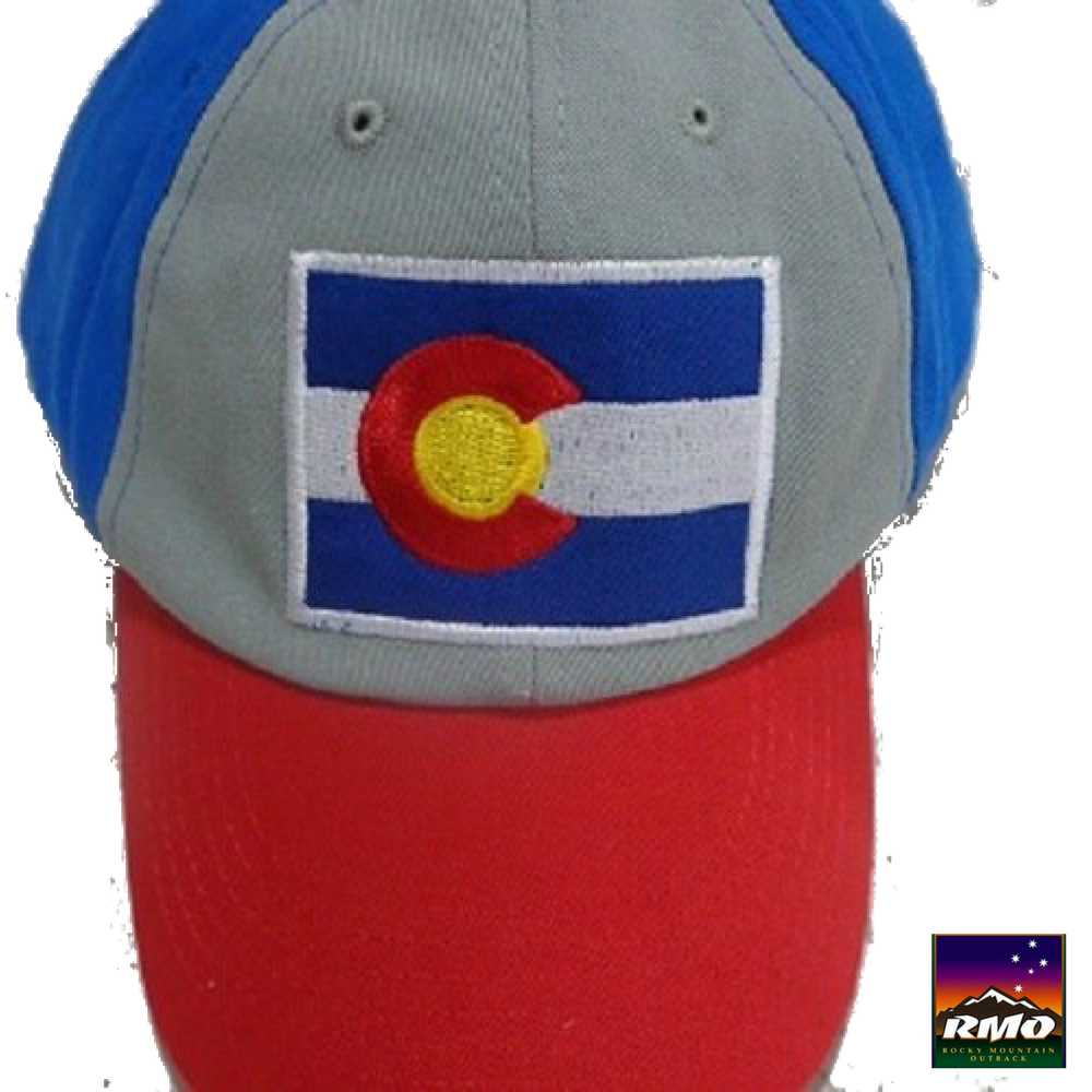 Colorado Flag Embroidered Baseball Hat - RMOHATS
