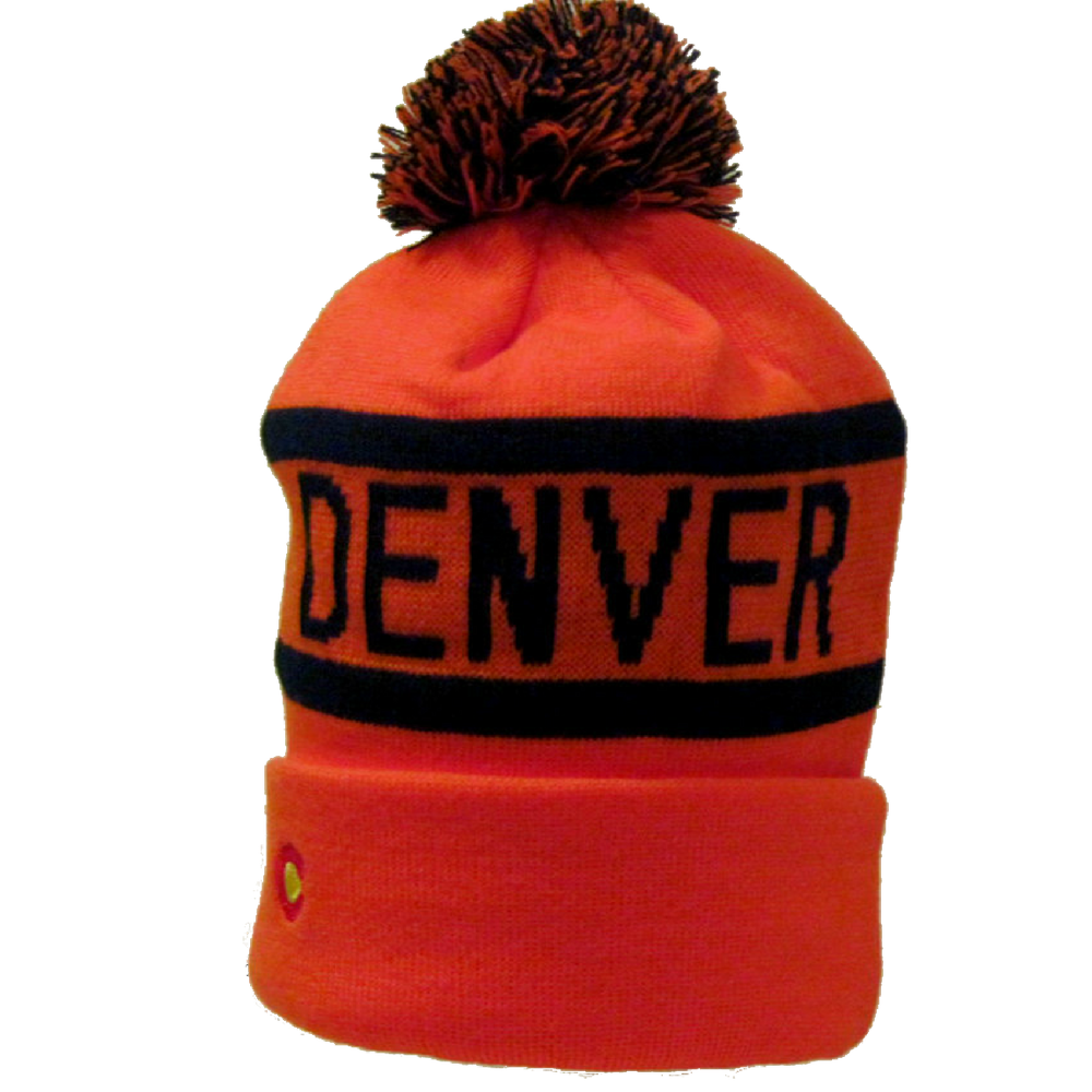 Denver Broncos Orange Crush Winter Beanie - RMOHATS