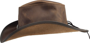 The Bison -  Waxed Leather - with Silver Nickel - RMOHATS