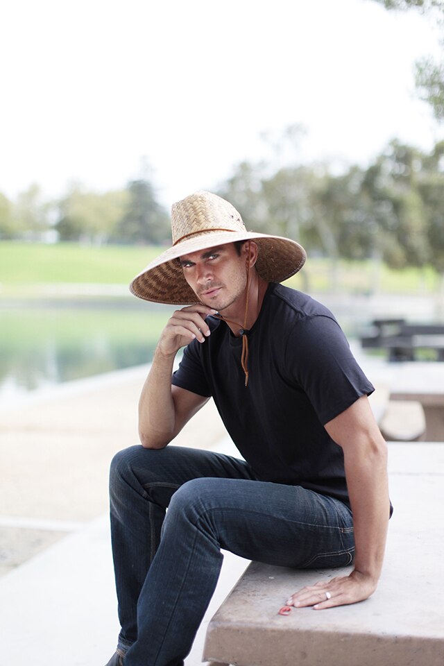 Lifeguard Shade Hat Wide Brim Palm Leaf Waterproof Finish RMO