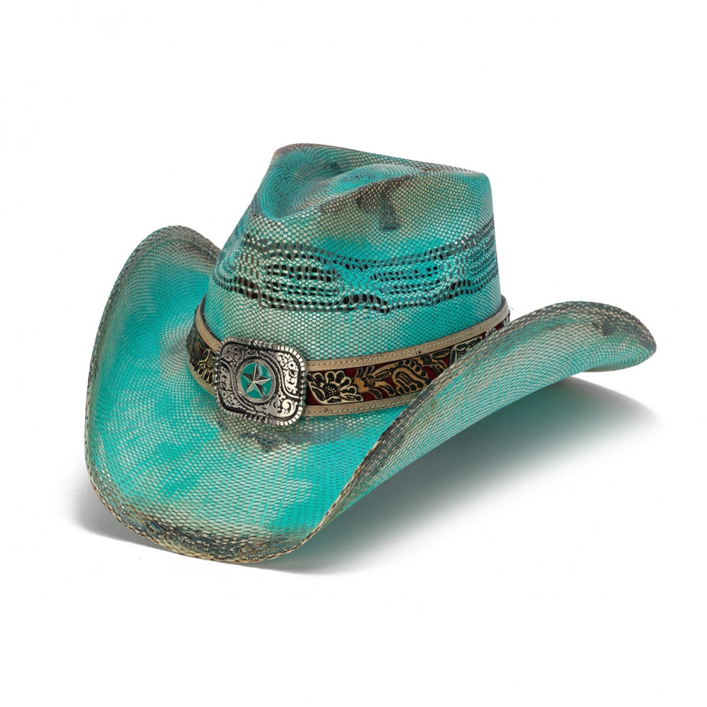 Taos - Western Stampede in Truquoise Blue - RMOHATS