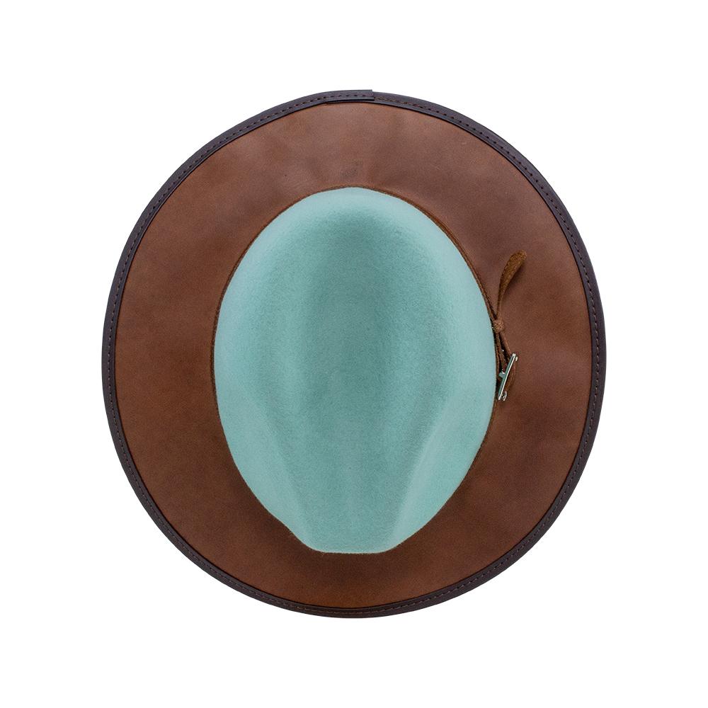 Western Wool and Full Grain Leather Turquoise – RMO HATS / RMOHats.com